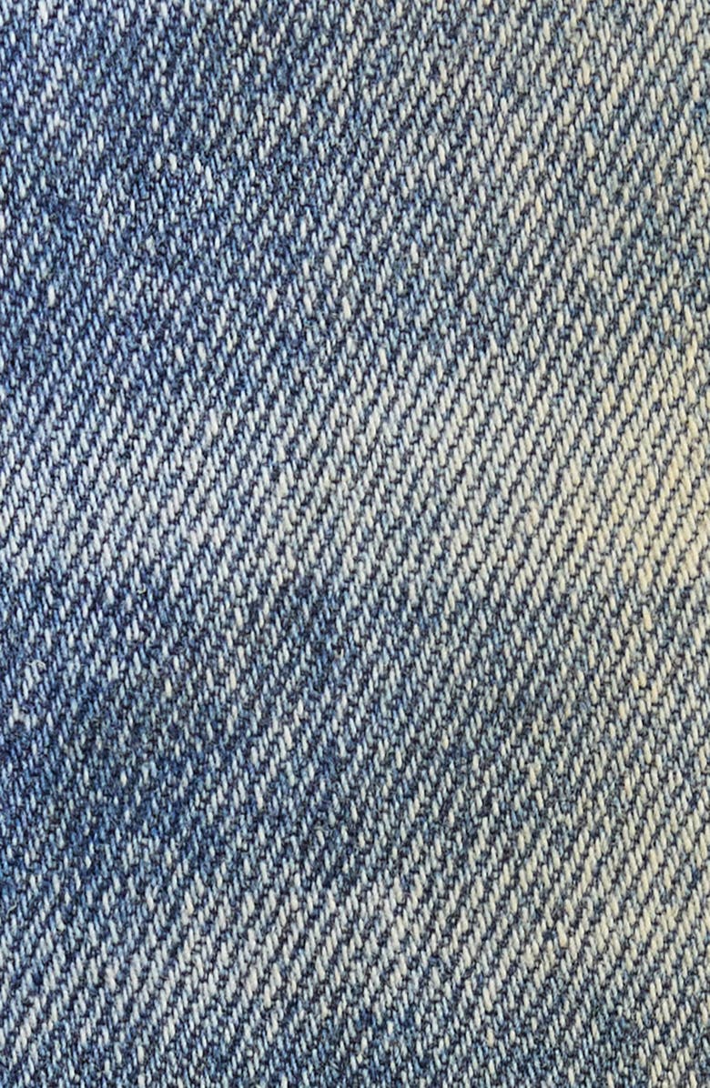 ONE OF THESE DAYS Allover Print Straight Leg Jeans, Alternate, color, Indigo