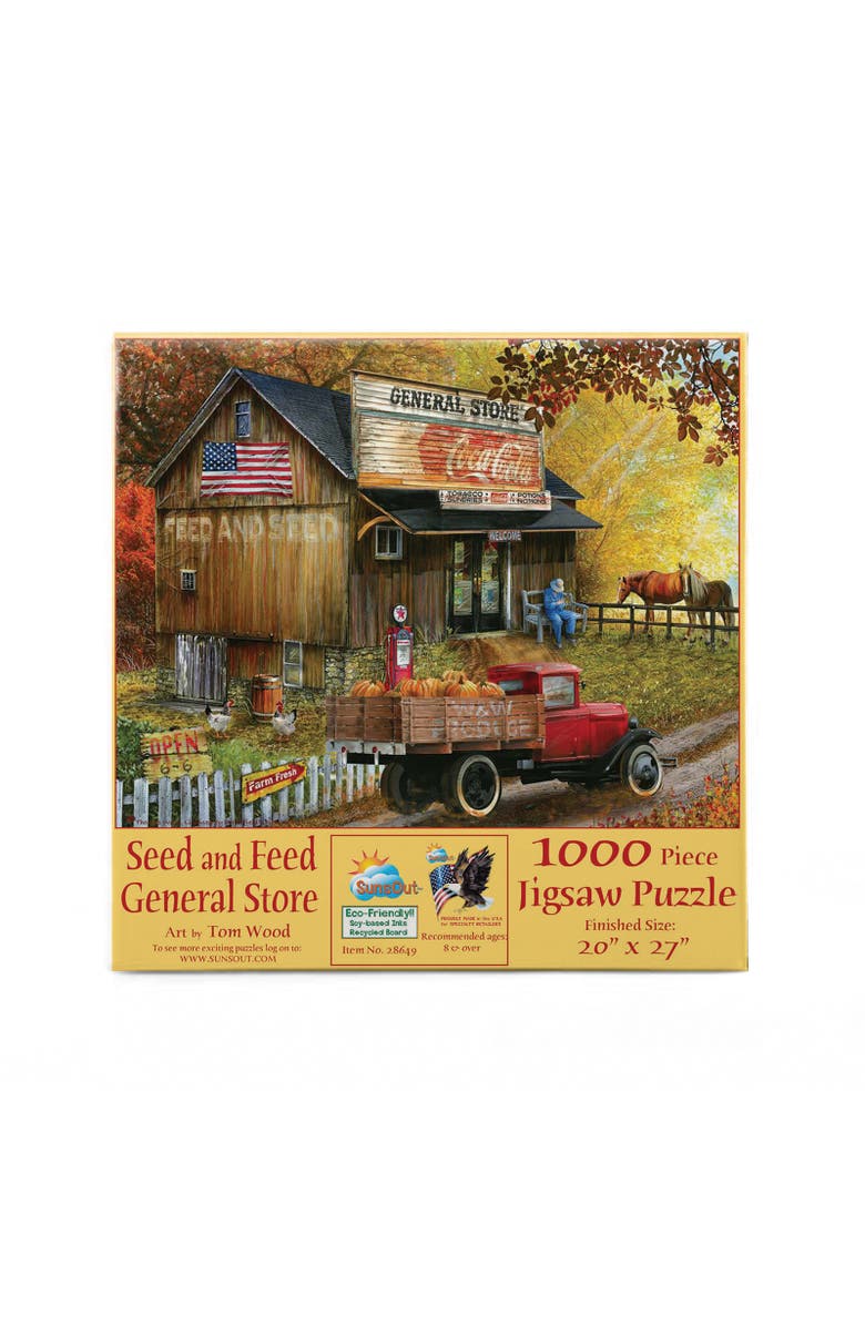 Sunsout Feed and Seed General Store 1000 piece Jigsaw Puzzle for Adults, Alternate, color, Multicolor
