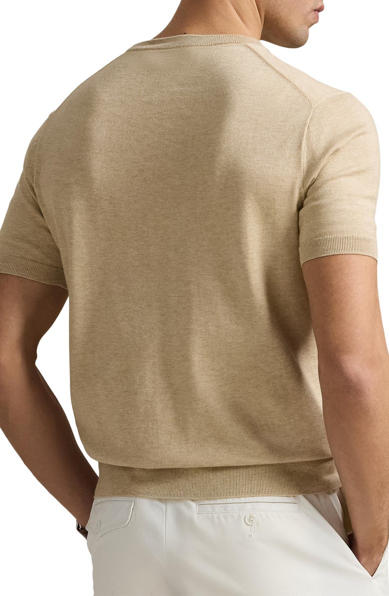 Polo Ralph Lauren Crewneck Cotton Short Sleeve Sweater, Alternate, color, 