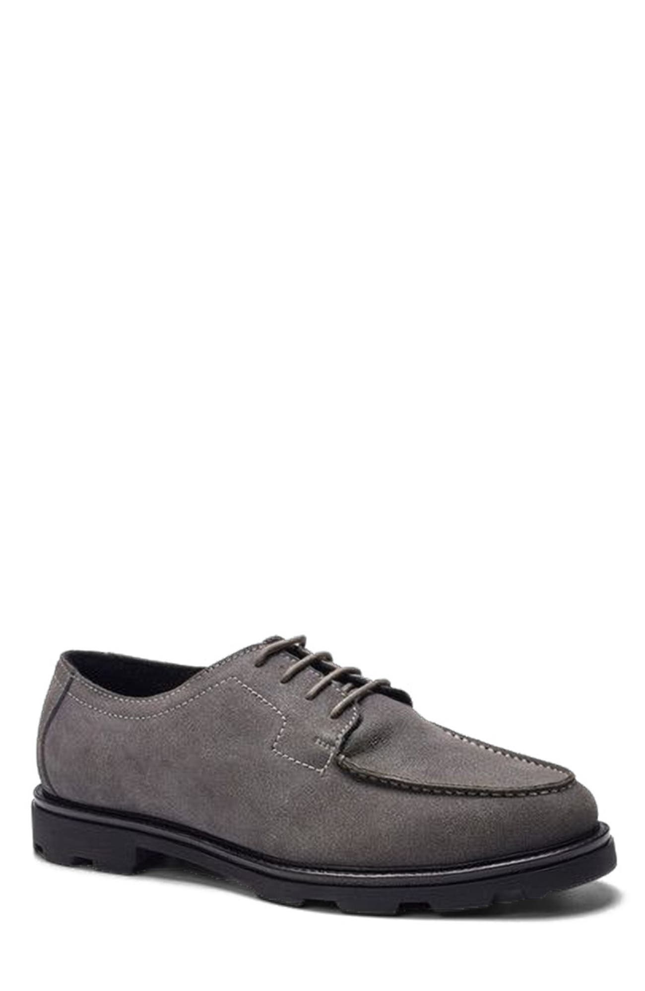 A. Veer Dalton Moc Derby, Alternate, color, Grey Leather