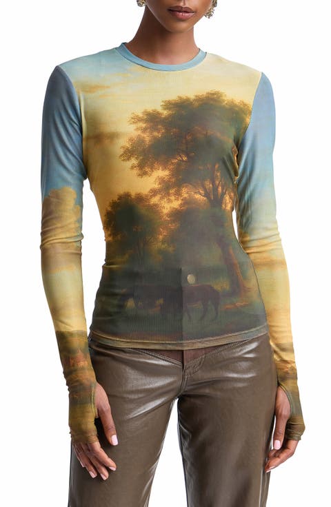 Animal Spot Mesh T-Shirt