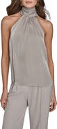 Donna Karan New York Metallic Halter Top