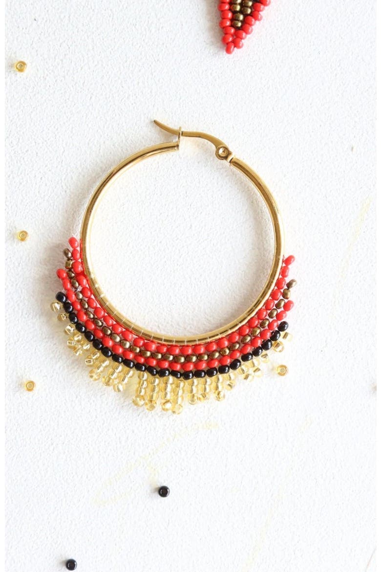 Luna Duo Embera Earring, Alternate, color, Multi