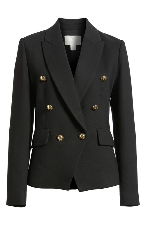 Caslonr Caslon(r) Double Breasted Twill Blazer In Black
