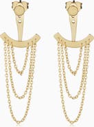 Oradina 14K Yellow Gold Palermo Ear Jackets