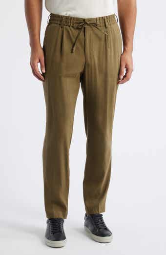 BOSS Perin Linen Blend Drawstring Pants