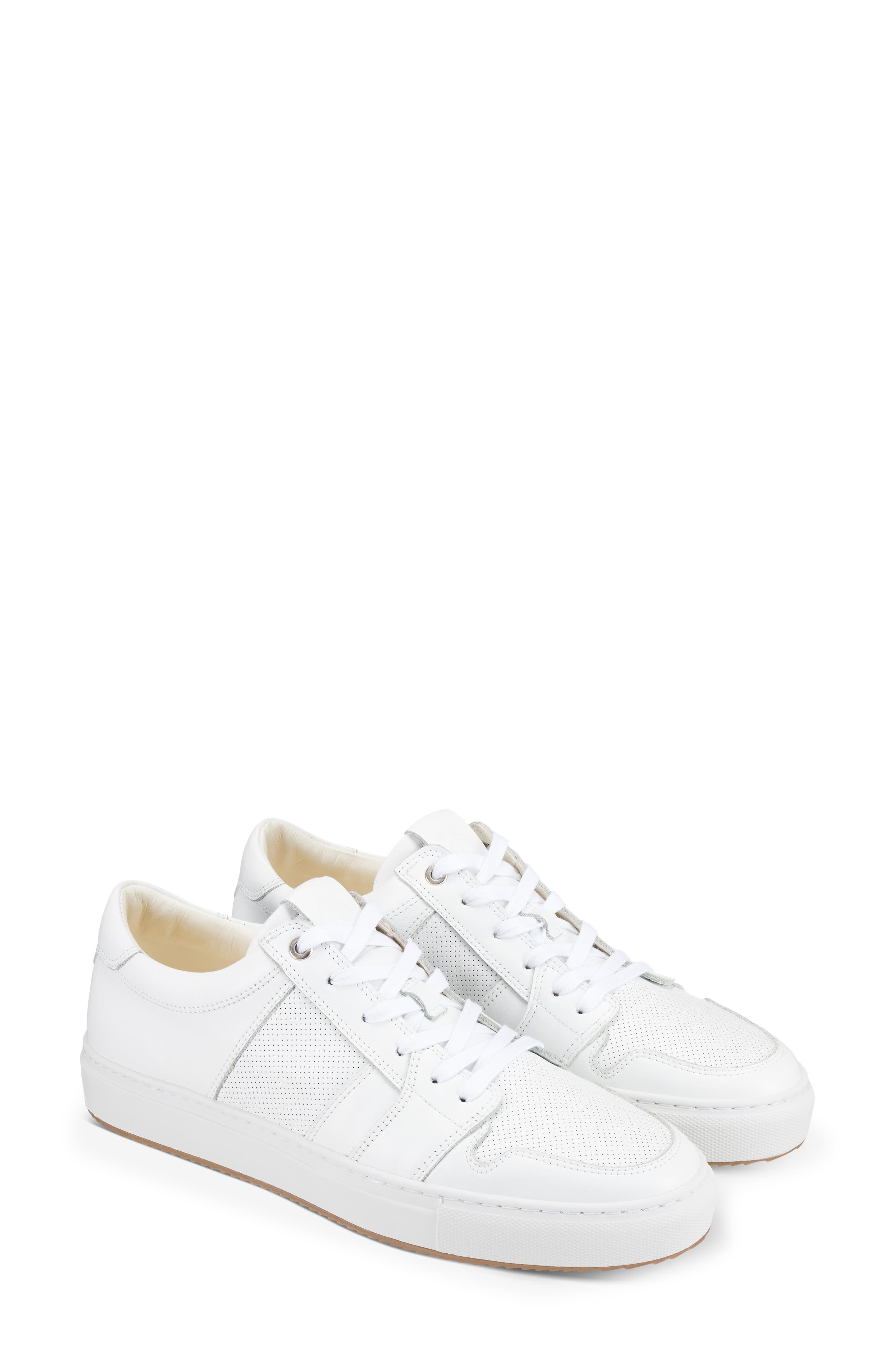 GREATS Court Sneaker, Main, color, White Leather