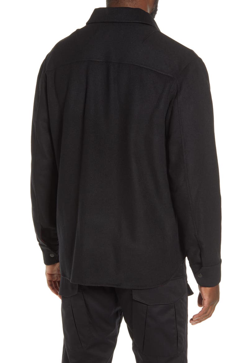 Jack Principle Oversize Shirt Jacket, Alternate, color, BLACK/RED