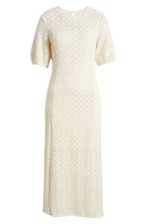 Treasure & Bond Brushed Lace Maxi Dress