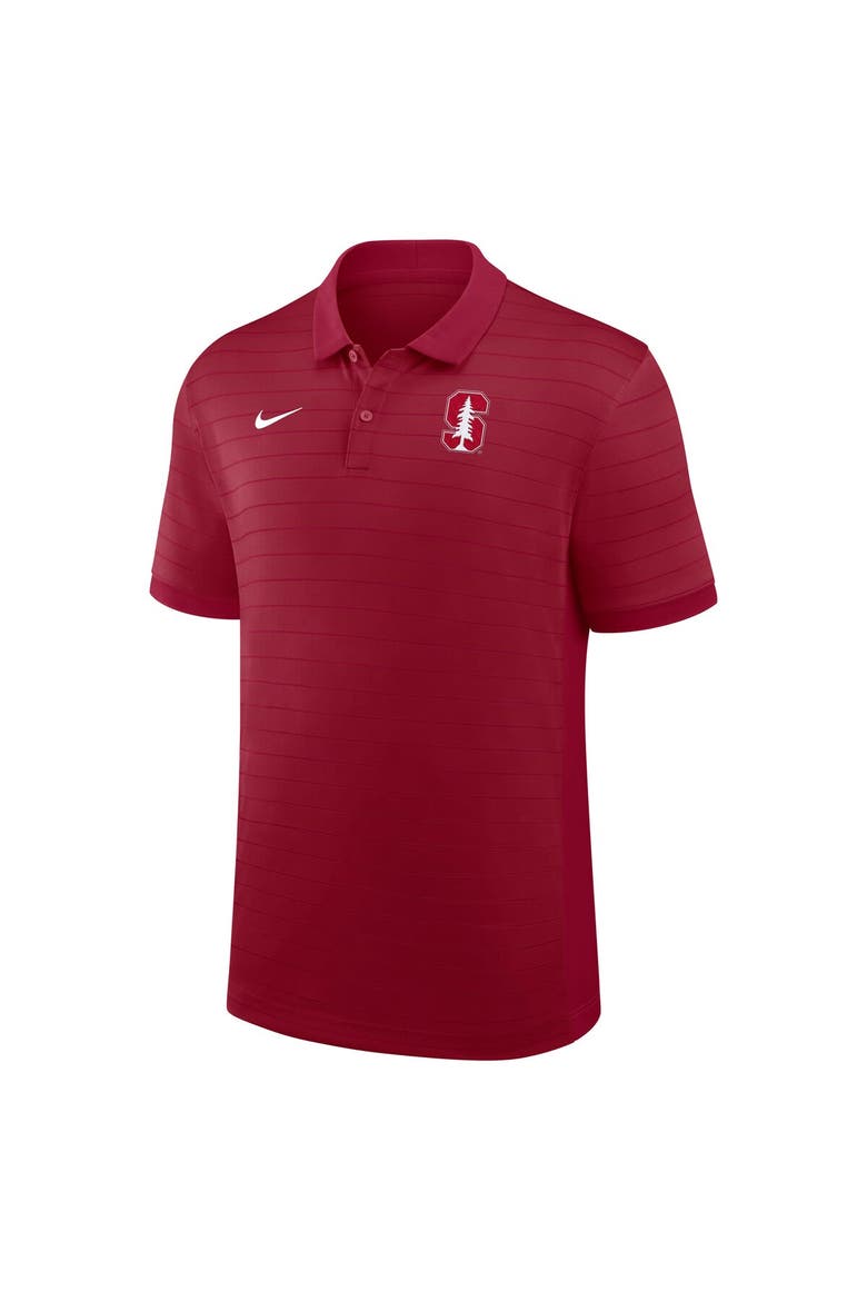 Men's Nike Cardinal Stanford Cardinal 2025 Early Season Coaches Sideline Victory Stripe Performance Polo, Alternate, color, Cardinal
