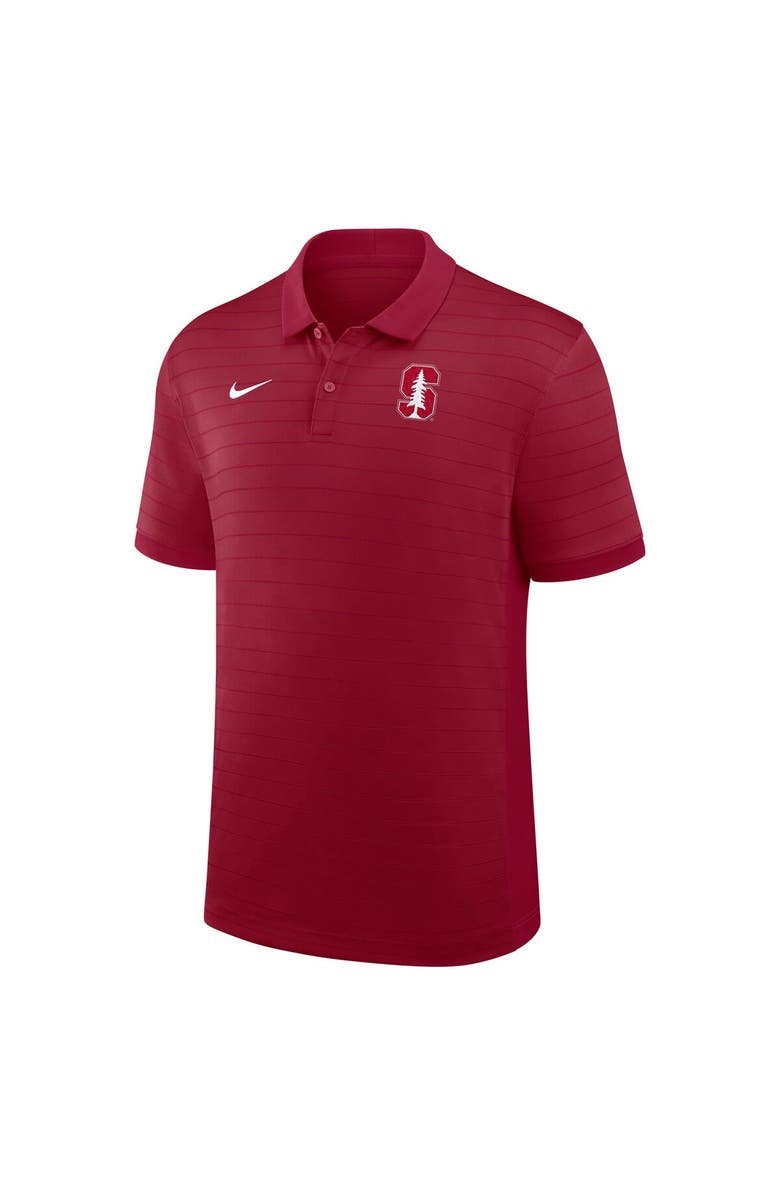 Nike Men's Nike Cardinal Stanford Cardinal 2025 Early Season Coaches Sideline Victory Stripe Performance Polo, Alternate, color, Cardinal