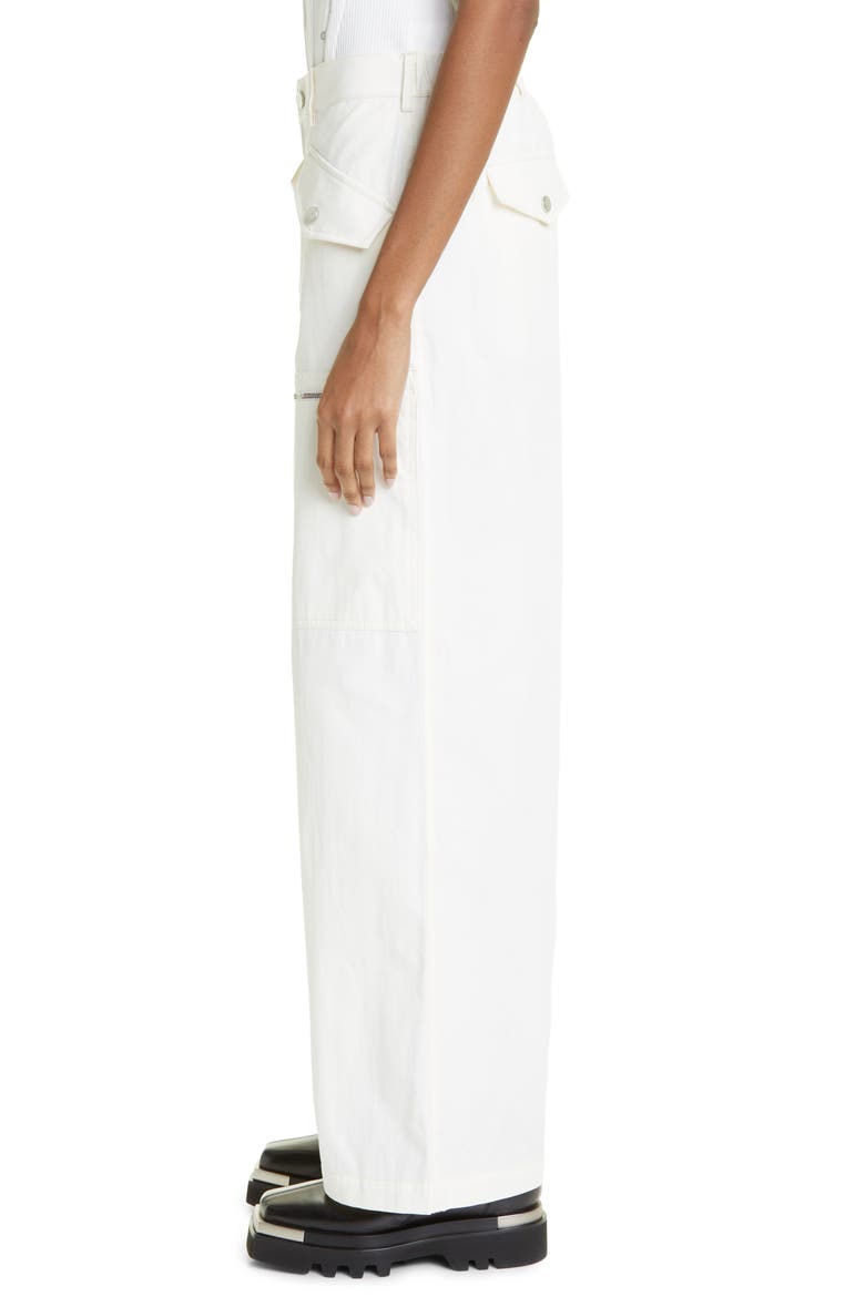 Slouchy Multipocket Wide Leg Twill Pants, Alternate, color, IVORY