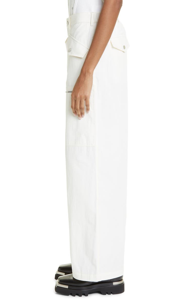 Dion Lee Slouchy Multipocket Wide Leg Twill Pants, Alternate, color,