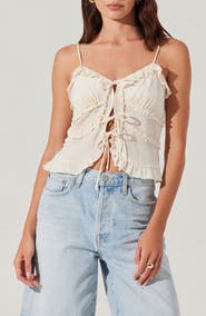 ASTR the Label Islah Tie Front Camisole
