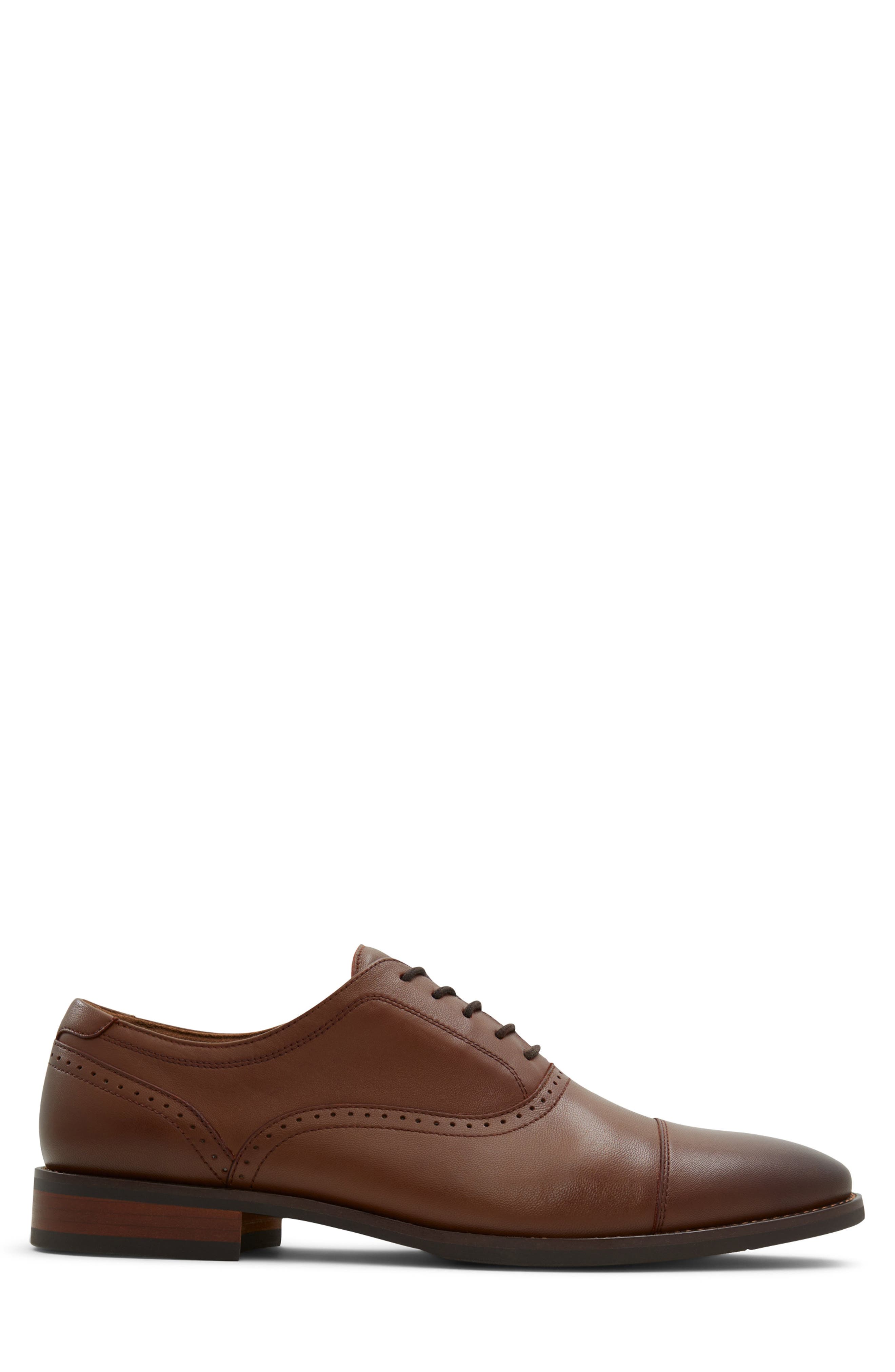 ALDO Ayton Cap Toe Oxford, Alternate, color, Cognac