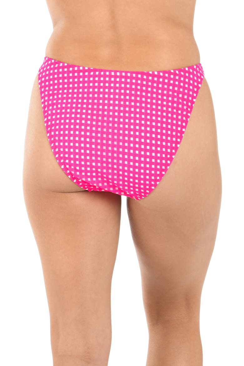 Picnic High Cut Bikini Bottoms, Alternate, color, BRIGHT PINK