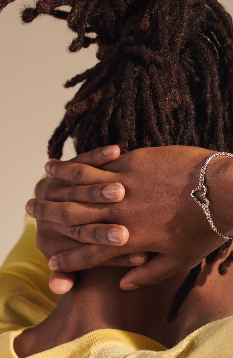 John Hardy Classic Chain Manah 18K Gold Heart Bracelet, Alternate, color, 