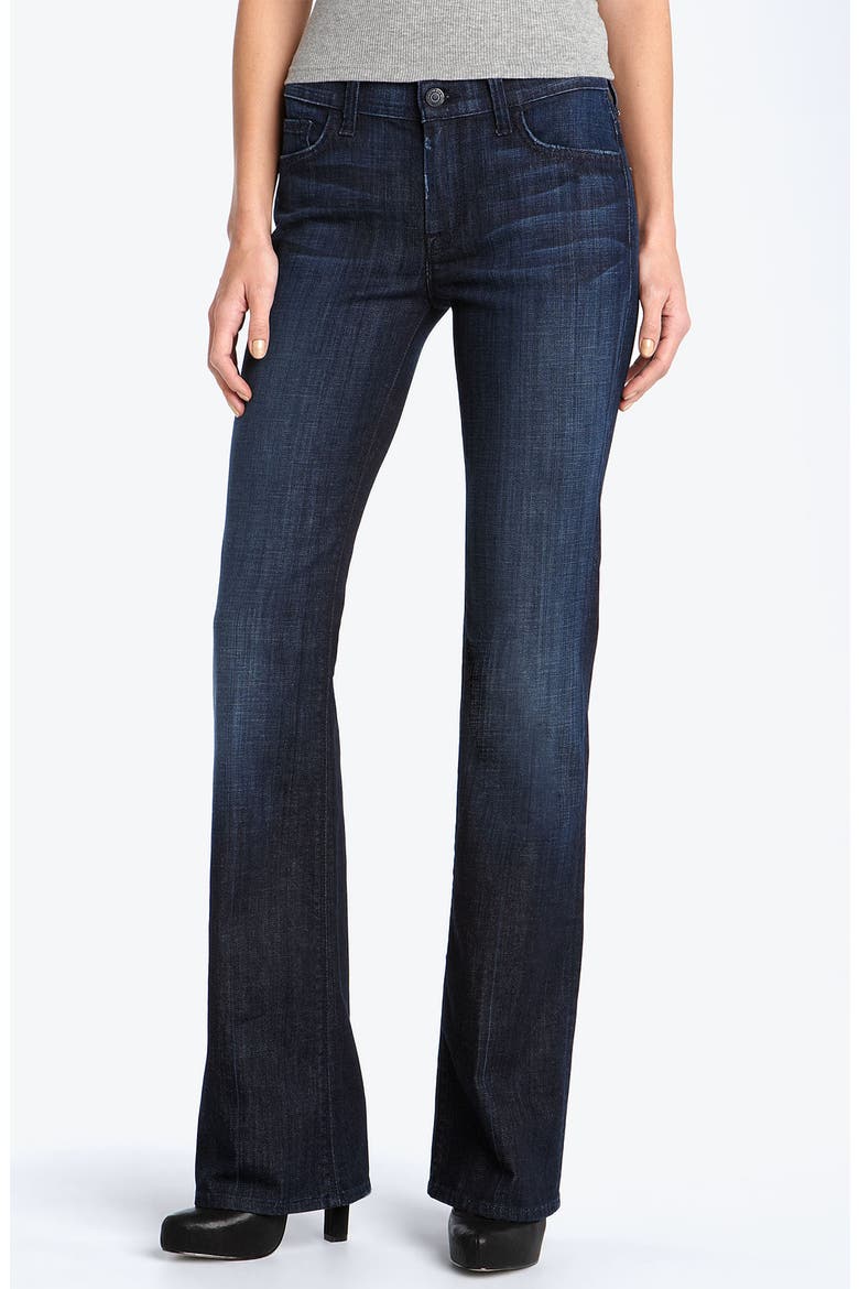7 For All Mankind® Mid Rise Bootcut Stretch Jeans, Main, color, LOS ANGELES DARK