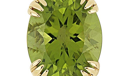 Bony Levy 14k Gold Oval Cut Peridot Pendant Necklace In Gold