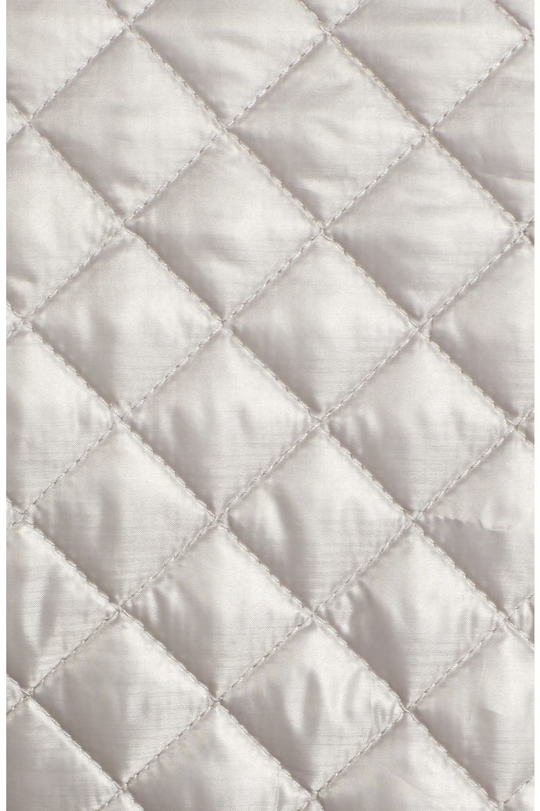 Quilted & Knit Vest, Alternate, color, PLATINUM