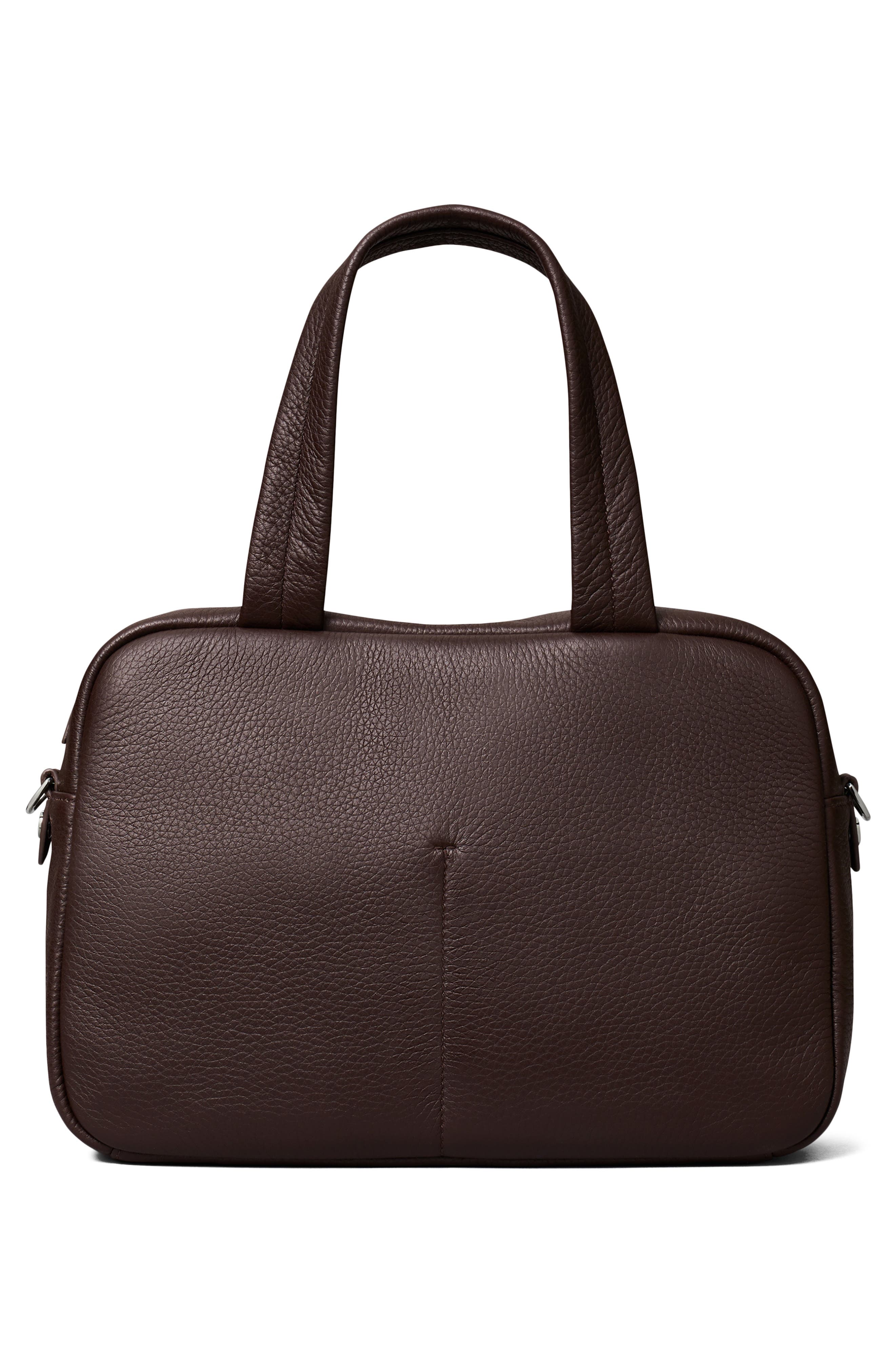 Tory Burch Leather Satchel, Alternate, color, Cocoa