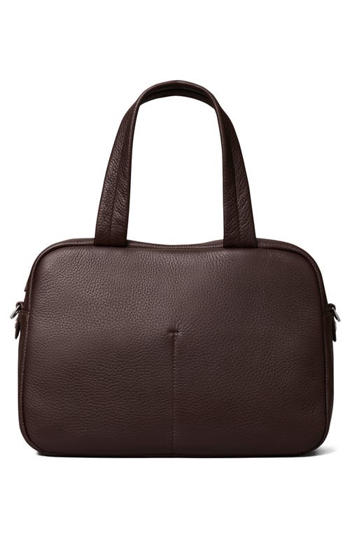 Tory Burch Leather Satchel In Brown