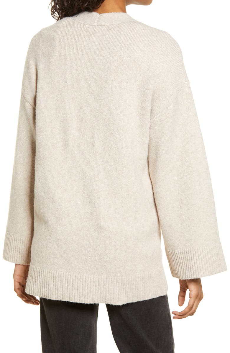 BP. Open Front Cardigan, Alternate, color, Beige Oatmeal Light Heather