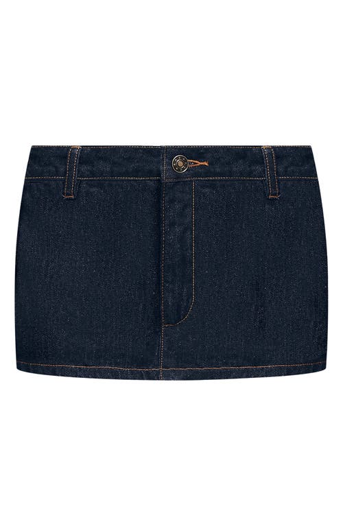 Lioness Rhode Low Rise Denim Miniskort In Indigo