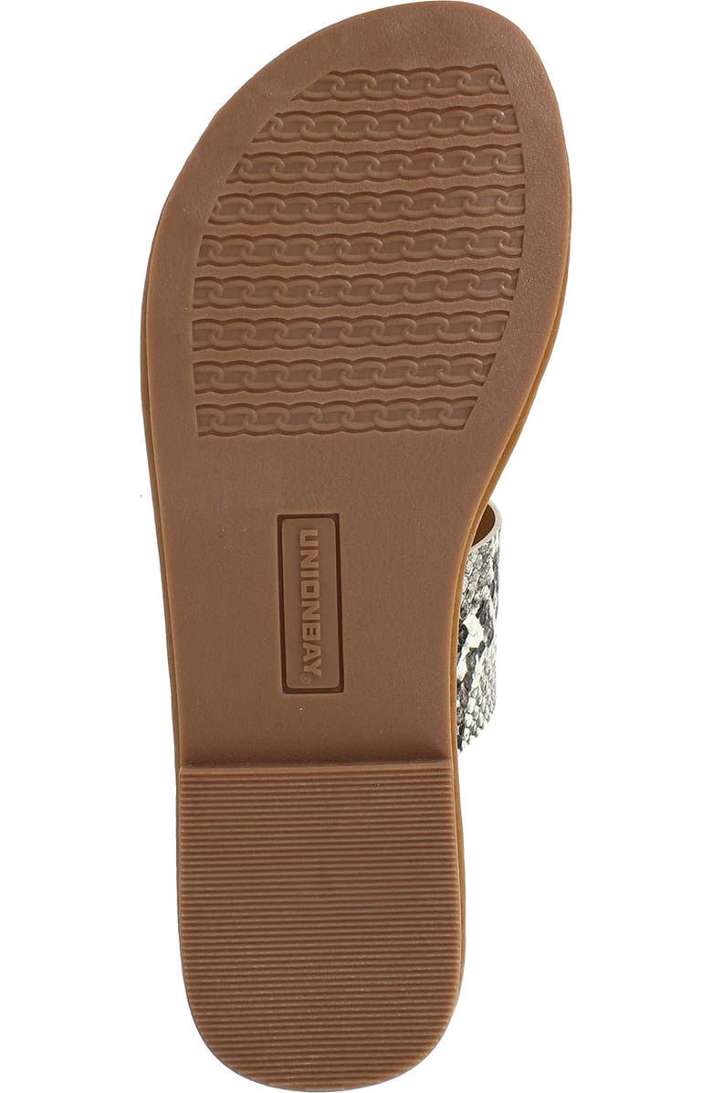 UNIONBAY Royal Snake Skin Print Sandal, Alternate, color,
