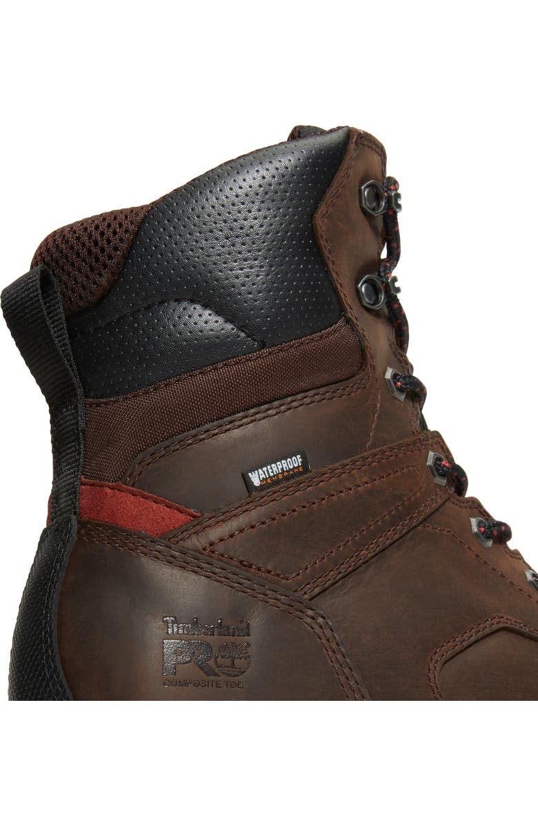 Timberland TiTAN<sup>®</sup> EV 8" Composite Toe Waterproof Insulated Work Boot, Alternate, color, Brown