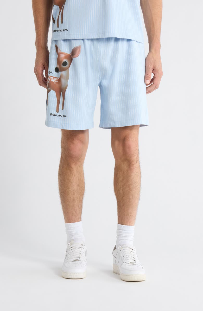 PLEASURES Pet Shorts, Main, color, Blue