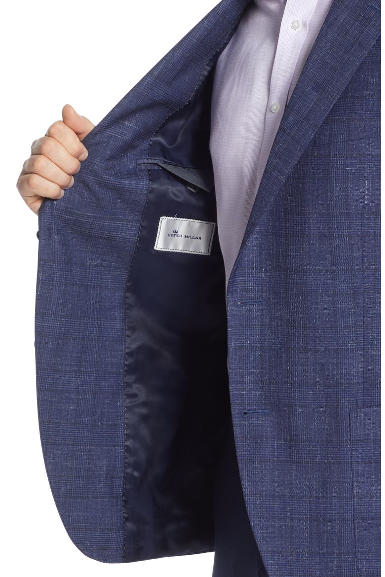 Classic Fit Plaid Wool Sport Coat, Alternate, color, NAVY
