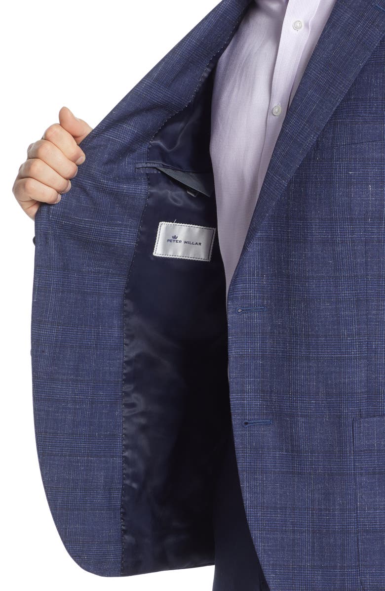 Peter Millar Classic Fit Plaid Wool Sport Coat, Alternate, color,