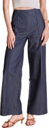 Endless Rose Creased Wide Leg Denim Pants