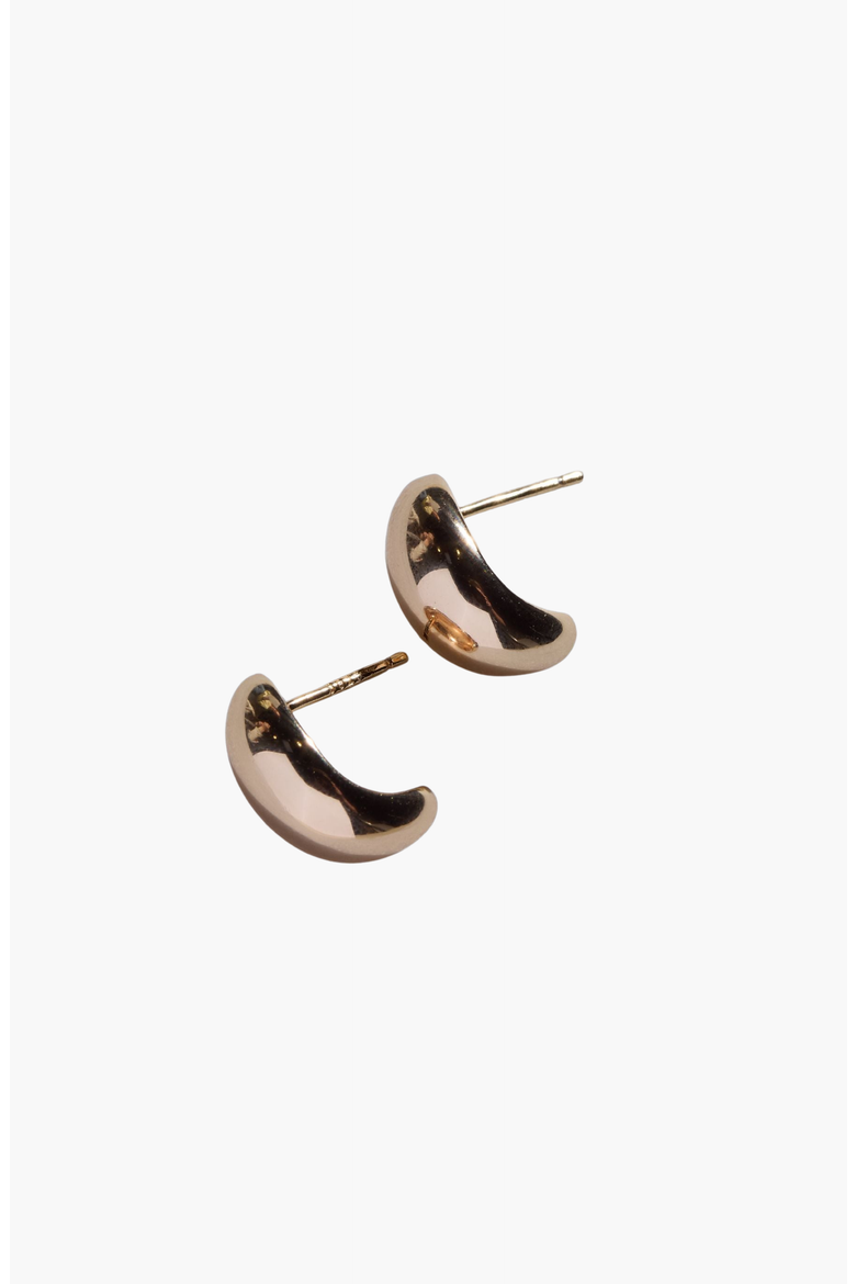 Dome Stud Earrings, Main, color, Gold