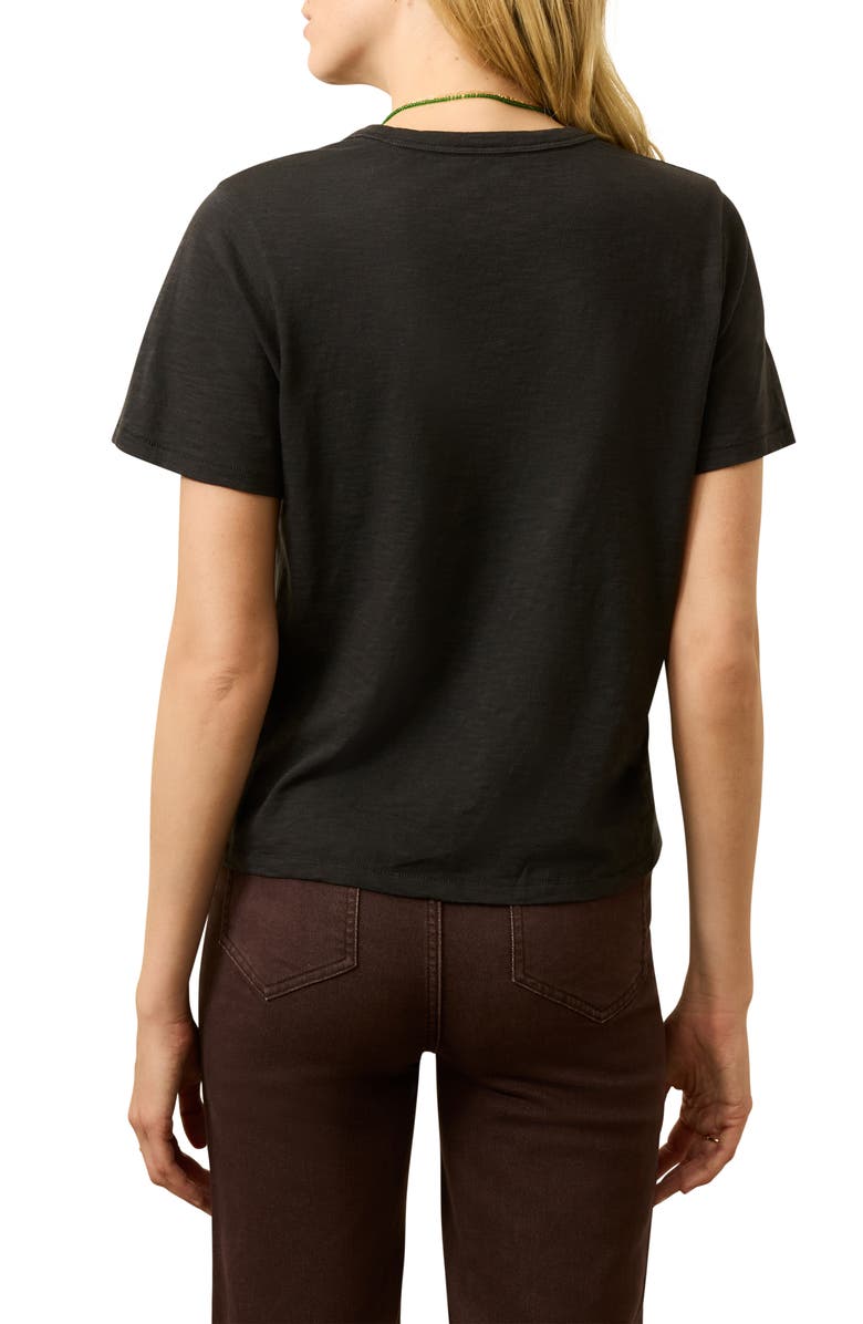 Faherty Sunwashed Essential Cotton T-Shirt, Alternate, color, Washed Black
