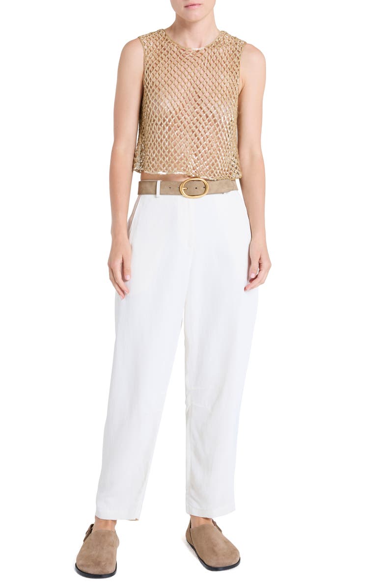 TWP Sequin Muscle Tank, Alternate, color, Olive Grey