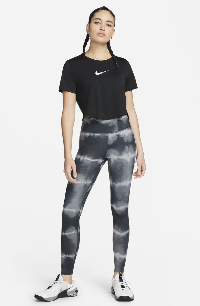 Nike Dri-FIT One Luxe Printed Leggings, Alternate, color,