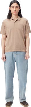 GOBI Mongolian Cashmere Men's Cotton Silk Cashmere Blend Polo Shirt