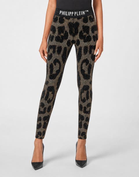 Leggings Leopard Strass Women