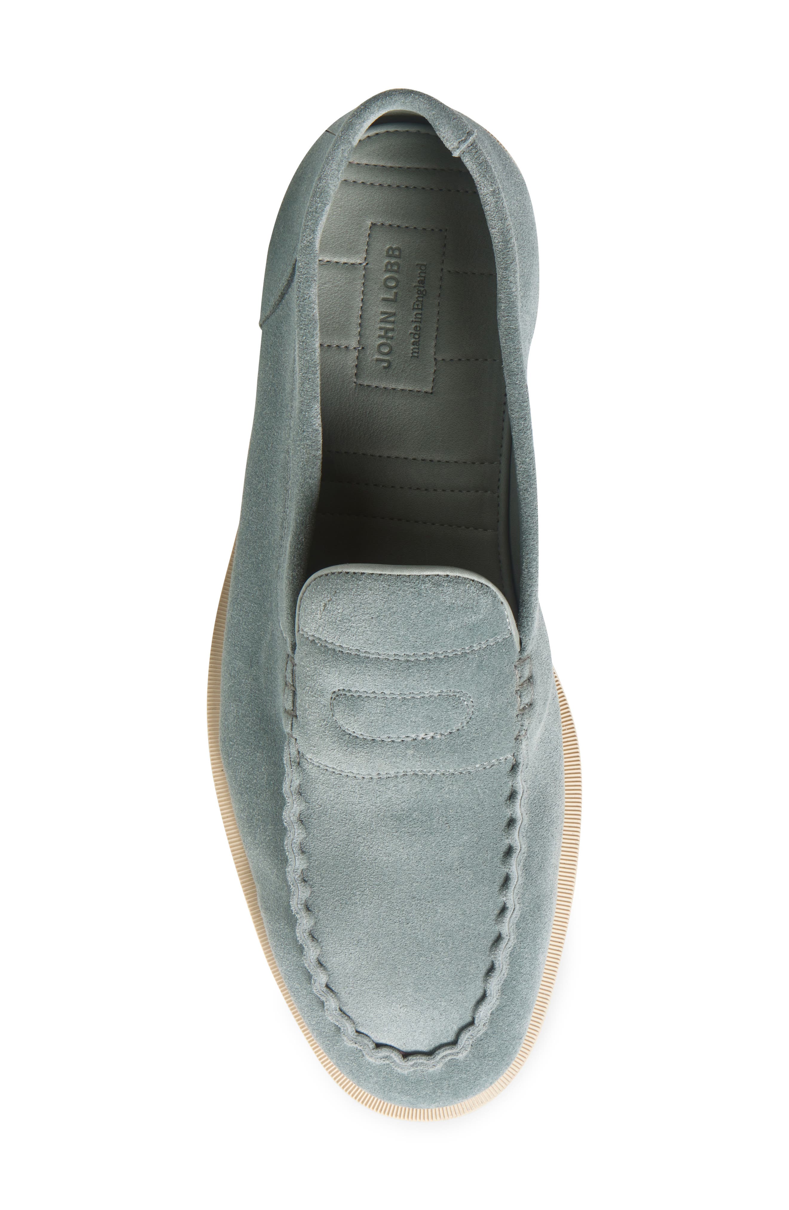 John Lobb Pace Loafer, Alternate, color, Ice Blue