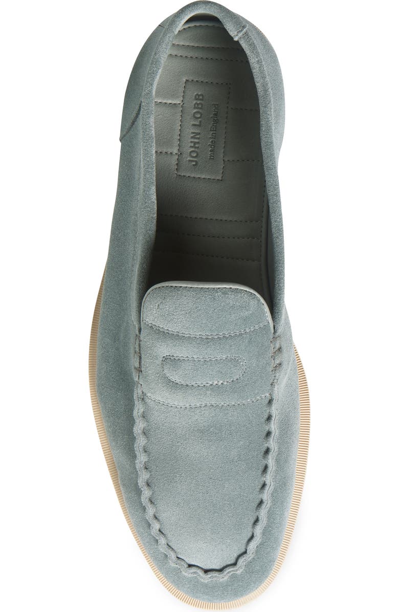 John Lobb Pace Loafer, Alternate, color, Ice Blue