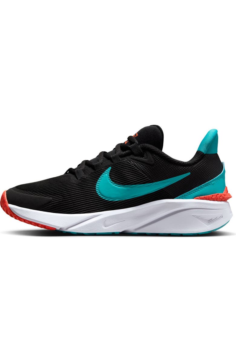 Nike Kids' Star Runner 4 NN GS Sneaker, Alternate, color, Black/ Dusty Cactus/ Crimson