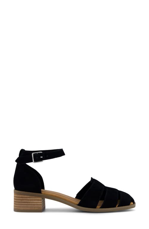 Toms Jaclyn Ankle Strap Fisherman Sandal In Black