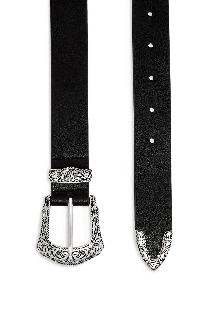 Austin Western Belt, Alternate, color, BLACK