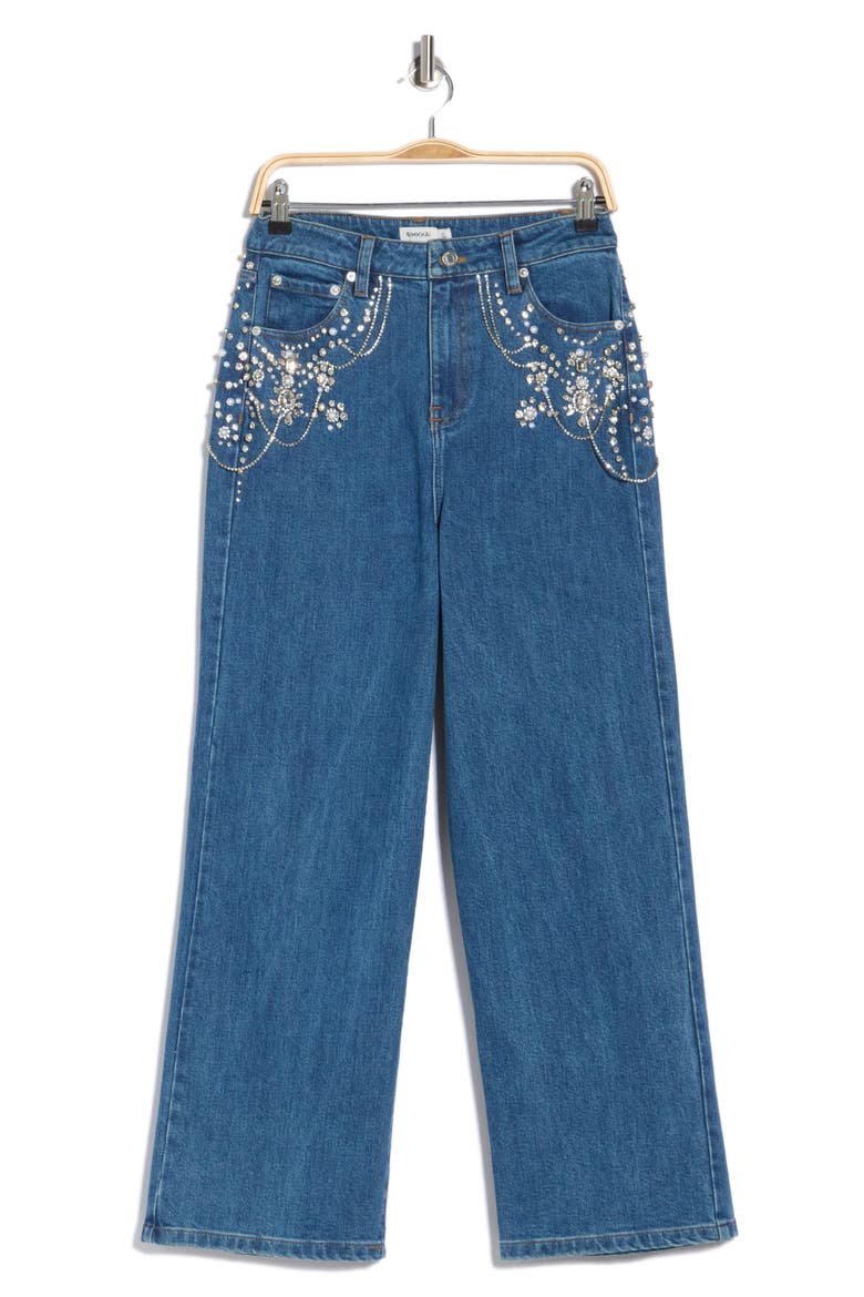 June Crop Wide Leg Jeans, Main, color, SOLANA
