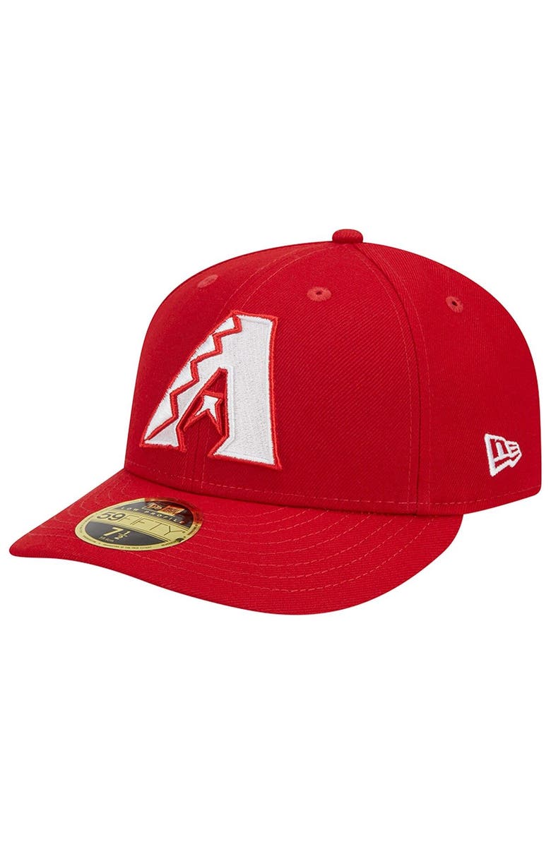 New Era Men's New Era Scarlet Arizona Diamondbacks Low Profile 59FIFTY Fitted Hat, Main, color, 