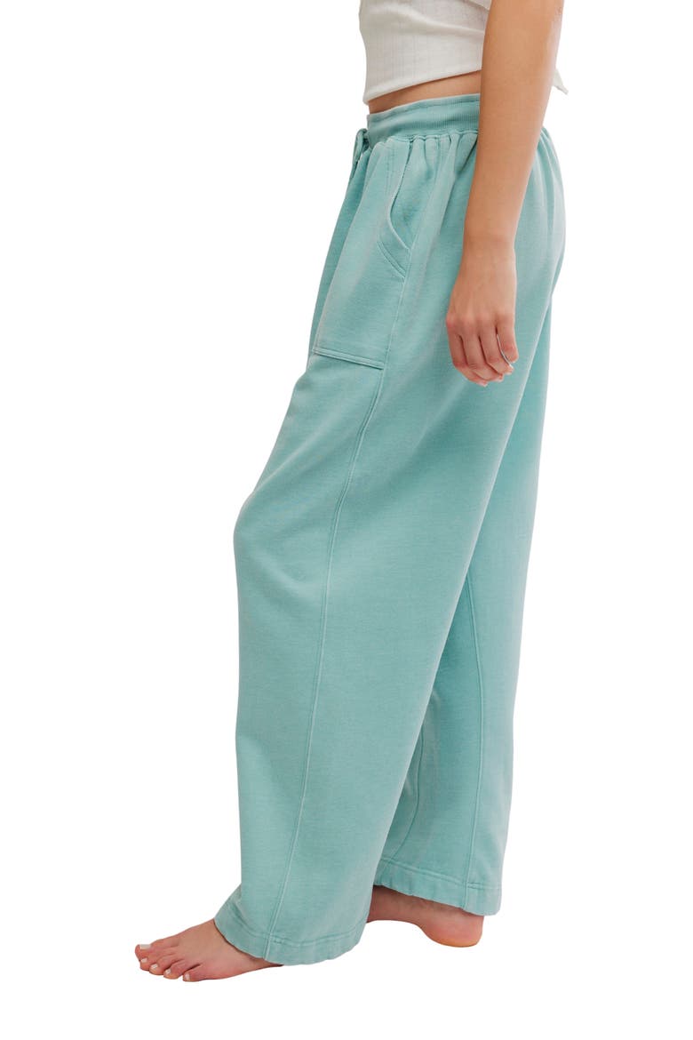 Slow It Down Balloon Pants, Alternate, color, AQUA