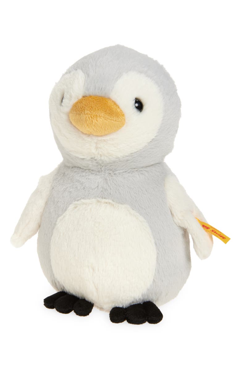 Steiff Lio Penguin Stuffed Animal, Main, color, Grey Multi