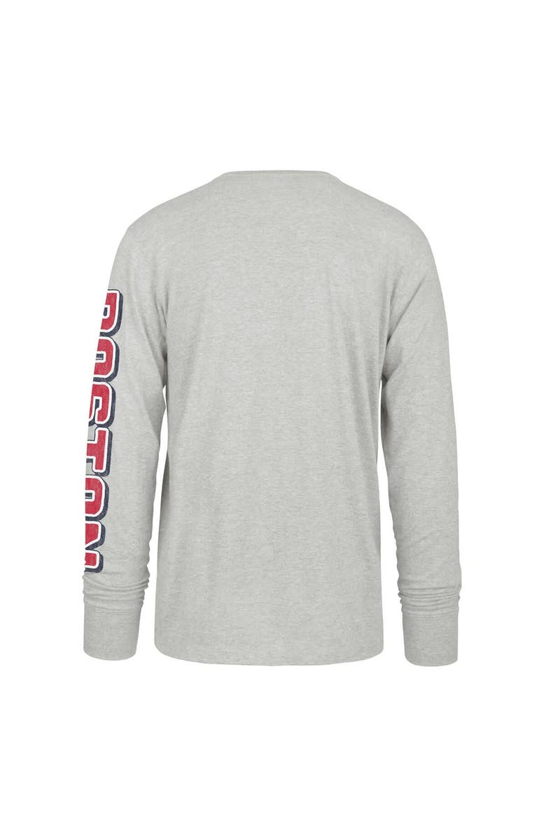 '47 Men's '47  Gray Boston Red Sox Big & Tall Distressed Franklin Long Sleeve T-Shirt, Alternate, color, Gray